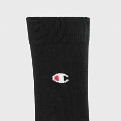 Lot De 3 Paires De Chaussettes Y08ST Noir de Champion 7 Lot De 3 Paires De Chaussettes Y08ST Noir de Champion -Champion Soldes champion 201268 Y08ST BLACK 20191121T140055 03