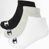 Lot De 3 Paires De Chaussettes Y08QI Blanc Noir Gris de Champion -Champion Soldes champion 201274 Y08QI MULTI 20191025T155655 01