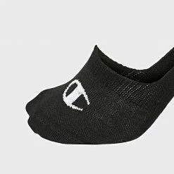 Lot De 2 Paires De Chaussettes Invisibles Y08QK Noir de Champion -Champion Soldes champion 201275 Y08QK BLACK 20191030T114212 03