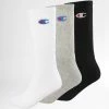 Lot De 3 Paires De Chaussettes Y08QG Noir Gris Blanc de Champion -Champion Soldes champion 226013 Y08QG MULTI RED 20200728T102447 01