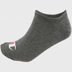 Lot De 3 Paires De Chaussettes Y08QI Blanc Gris Bleu Marine de Champion -Champion Soldes champion 226020 Y08QI NAVY WHT DG 20200728T102636 04