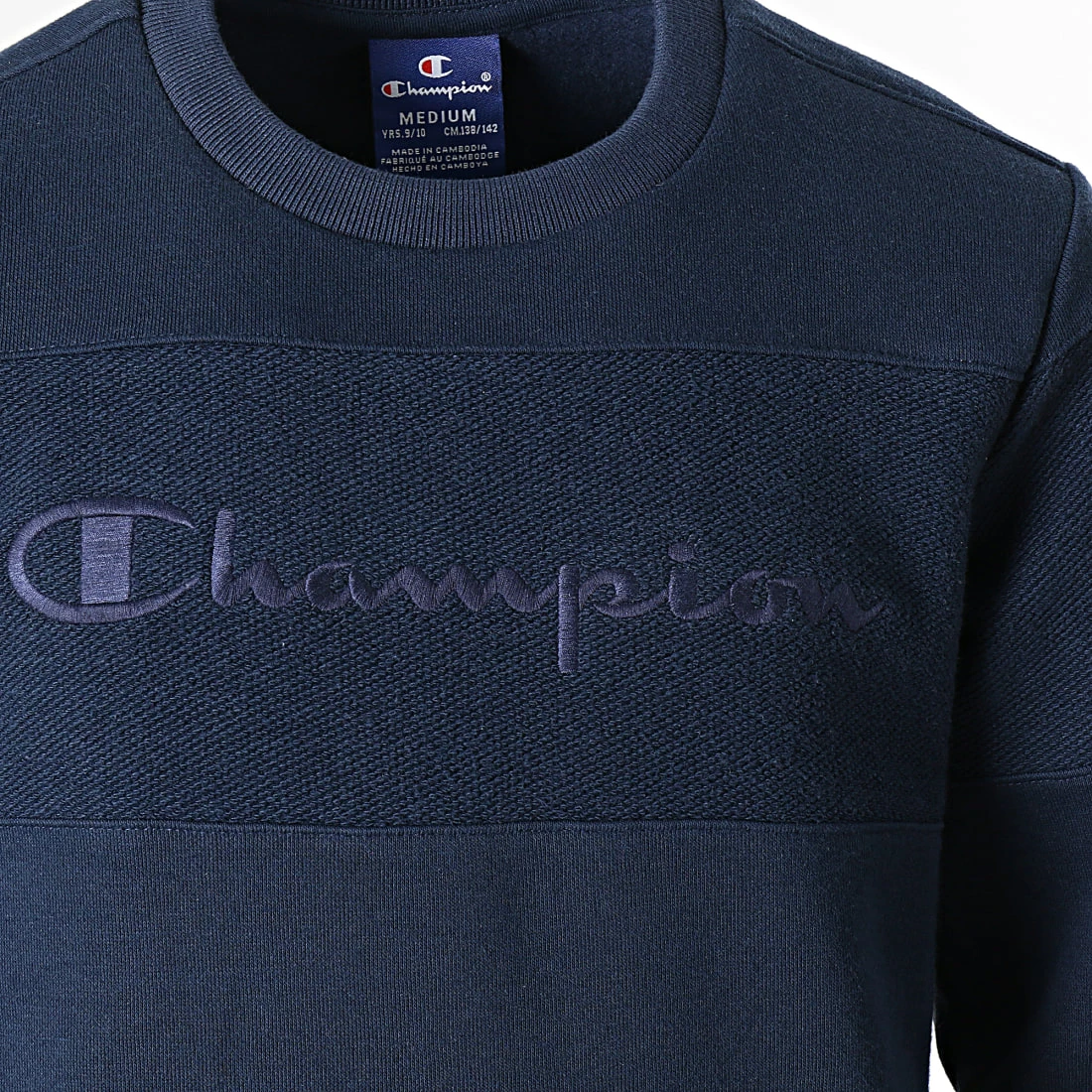 Sweat Crewneck Enfant 305394 Bleu Marine de Champion 3 Sweat Crewneck Enfant 305394 Bleu Marine de Champion – Image 2