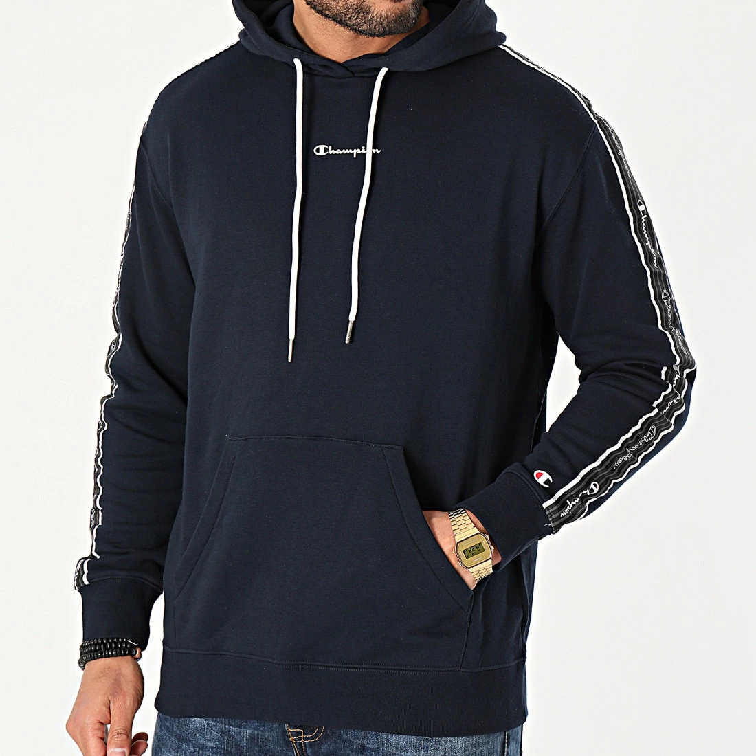 Sweat Capuche 214225 Bleu Marine de Champion 5 Sweat Capuche 214225 Bleu Marine de Champion – Image 3