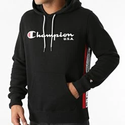 Sweat Capuche 216893 Noir de Champion