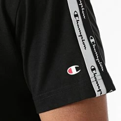 Tee Shirt A Bandes 216562 Noir de Champion 8 Tee Shirt A Bandes 216562 Noir de Champion -Champion Soldes champion 275072 216562 KK001 20210722T152950 03