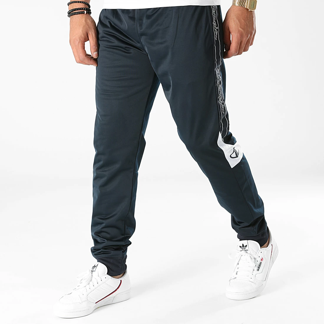 Pantalon Jogging A Bandes 216614 Bleu Marine de Champion 2 Pantalon Jogging A Bandes 216614 Bleu Marine de Champion