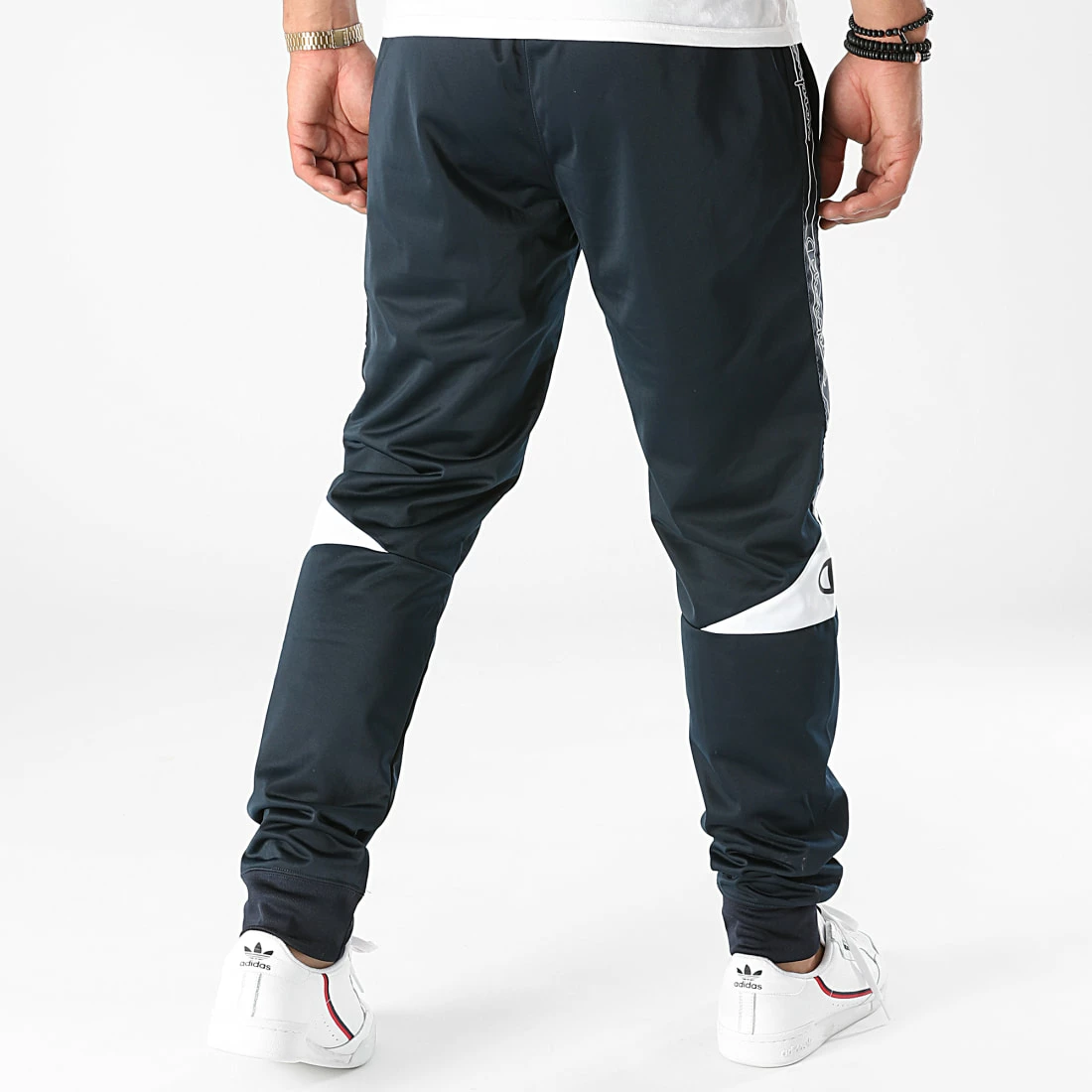 Pantalon Jogging A Bandes 216614 Bleu Marine de Champion 5 Pantalon Jogging A Bandes 216614 Bleu Marine de Champion – Image 4