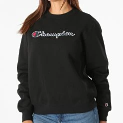 Sweat Crewneck Femme 114462 Noir de Champion 8 Sweat Crewneck Femme 114462 Noir de Champion -Champion Soldes champion 277708 114462 KK001 20210827T152412 01