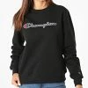 Sweat Crewneck Femme 114462 Noir de Champion -Champion Soldes champion 277708 114462 KK001 20210827T152415 03