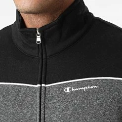 Ensemble De Survêtement 216689 Noir Gris Anthracite Chiné de Champion -Champion Soldes champion 279752 216689 EM516 20210827T122525 03