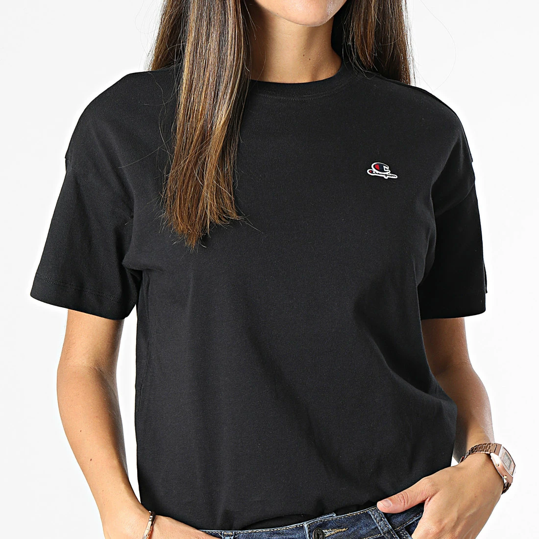 Tee Shirt Femme 114476 Noir de Champion 3 Tee Shirt Femme 114476 Noir de Champion