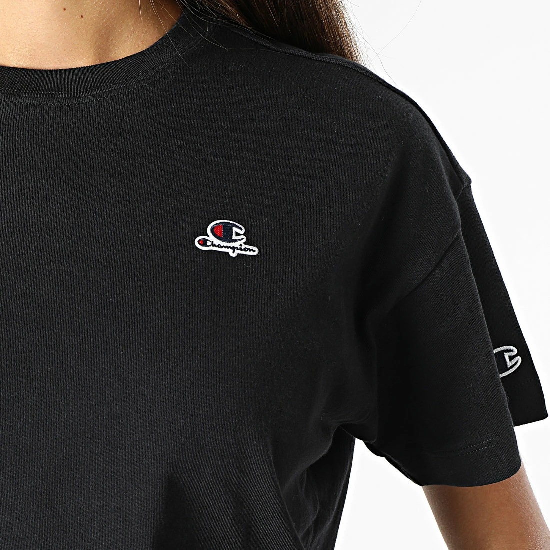 Tee Shirt Femme 114476 Noir de Champion 4 Tee Shirt Femme 114476 Noir de Champion – Image 2