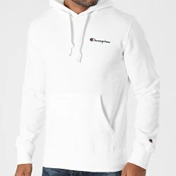 Sweat Capuche 216475 Blanc de Champion -Champion Soldes champion 281650 216475 WW001 20210831T155154 01