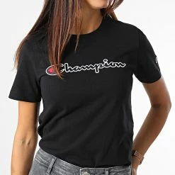 Tee Shirt Femme 114472 Noir de Champion 8 Tee Shirt Femme 114472 Noir de Champion -Champion Soldes champion 283396 114472 KK001 20210921T143816 03