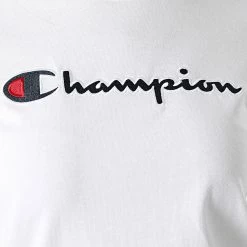 Tee Shirt Femme 114472 Blanc de Champion -Champion Soldes champion 283410 114472 WW001 20210916T151533 02