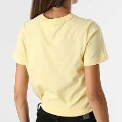 Tee Shirt Femme 114472 Jaune de Champion 9 Tee Shirt Femme 114472 Jaune de Champion -Champion Soldes champion 283428 114472 YS105 20210913T161857 04
