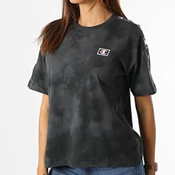 Tee Shirt Femme A Bandes 114761 Gris Souris de Champion