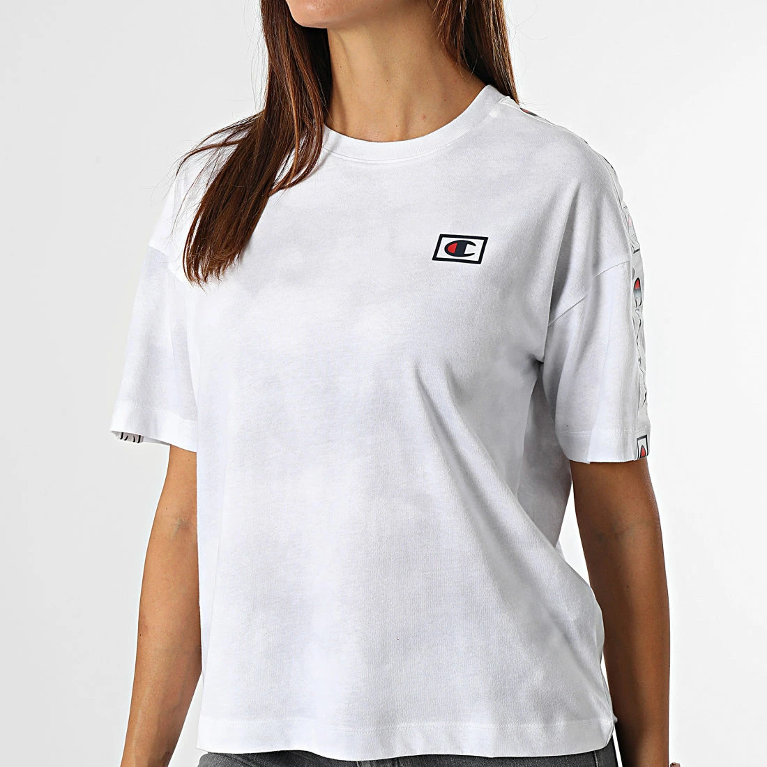 Tee Shirt Femme A Bandes 114761 Blanc de Champion 3 Tee Shirt Femme A Bandes 114761 Blanc de Champion