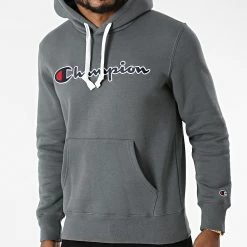 Sweat Capuche 216470 Gris Anthracite de Champion -Champion Soldes champion 284244 216470 ES517 20210915T162926 03