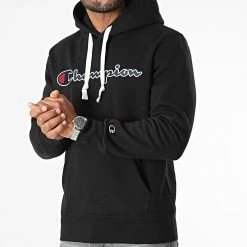 Sweat Capuche 216470 Noir de Champion