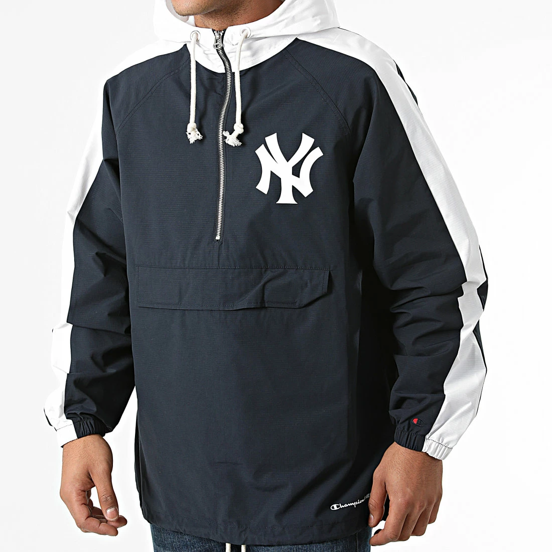 Coupe-Vent New York Yankees 217008 Bleu Marine Blanc de Champion 2 Coupe-Vent New York Yankees 217008 Bleu Marine Blanc de Champion