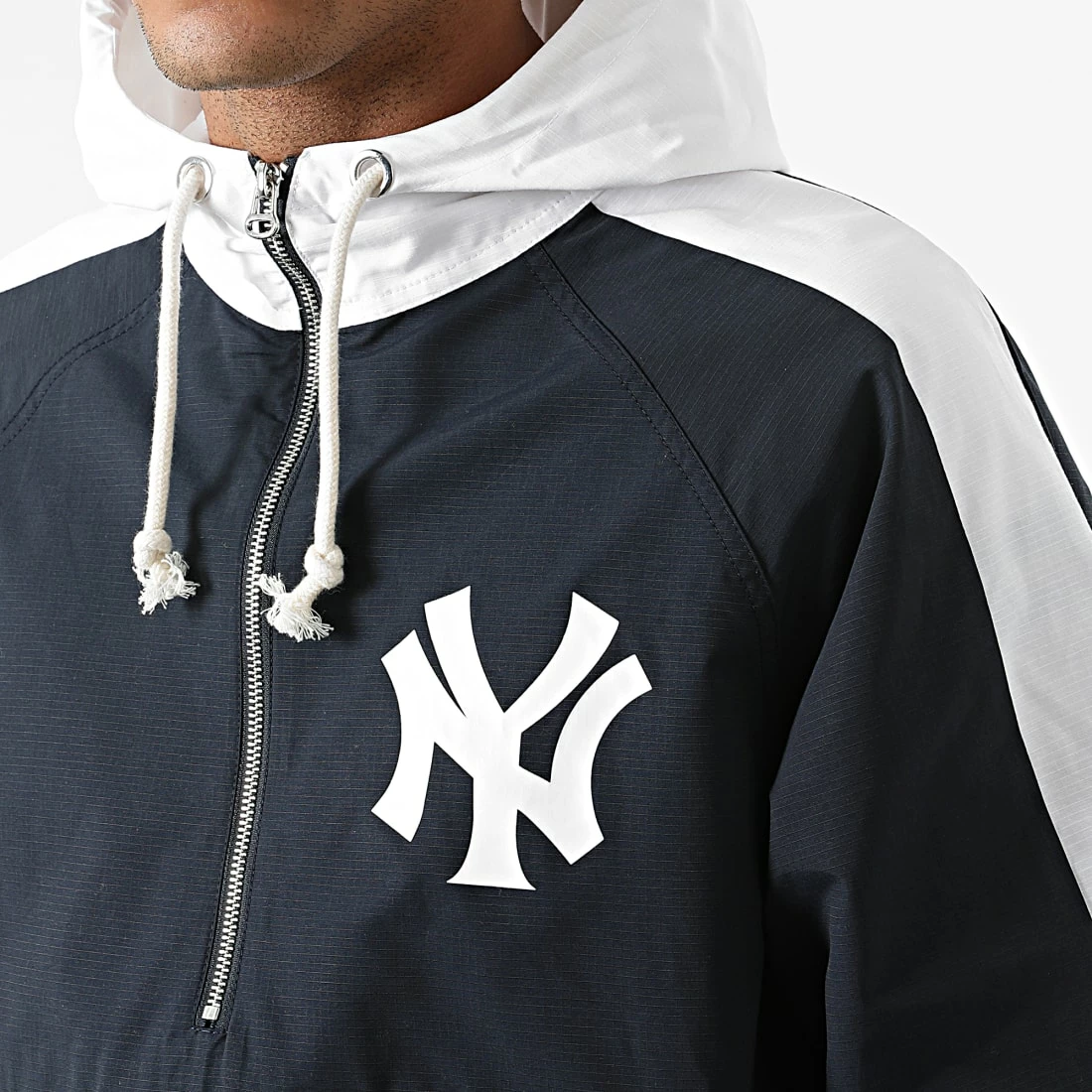 Coupe-Vent New York Yankees 217008 Bleu Marine Blanc de Champion 3 Coupe-Vent New York Yankees 217008 Bleu Marine Blanc de Champion – Image 2