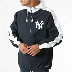 Coupe-Vent New York Yankees 217008 Bleu Marine Blanc de Champion 7 Coupe-Vent New York Yankees 217008 Bleu Marine Blanc de Champion -Champion Soldes champion 288417 217008 BS501 20211015T162729 03