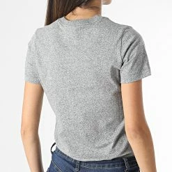 Tee Shirt Femme 114472 Gris Chiné de Champion 9 Tee Shirt Femme 114472 Gris Chiné de Champion -Champion Soldes champion 289089 114472 EM525 20211029T161300 04