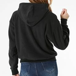 Sweat Capuche Polaire Femme 114763 Noir de Champion -Champion Soldes champion 290002 114763 KK001 20211103T161247 04