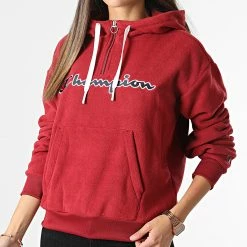 Sweat Capuche Polaire Femme 114763 Bordeaux de Champion