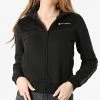 Veste Zippée Femme A Bandes 114437 Noir de Champion
