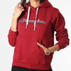 Sweat Capuche Femme 114461 Bordeaux de Champion