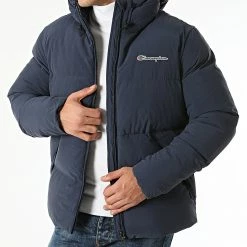 Veste Zippée Capuche 216731 Bleu Marine de Champion