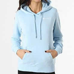 Sweat Capuche Femme 114859 Bleu de Champion