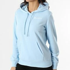 Sweat Capuche Femme 114859 Bleu de Champion -Champion Soldes champion 297530 114859 BS151 20220114T151132 03