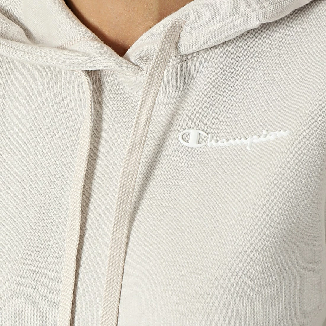 Sweat Capuche Femme 114859 Beige de Champion 4 Sweat Capuche Femme 114859 Beige de Champion – Image 2