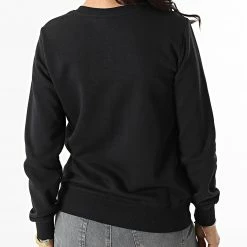 Sweat Crewneck Femme 114864 Noir de Champion -Champion Soldes champion 297540 114864 KK001 20220114T150008 04