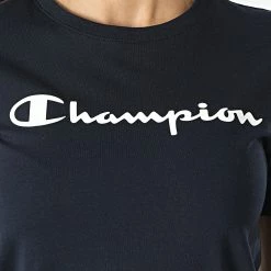 Tee Shirt Femme 114911 Bleu Marine de Champion 7 Tee Shirt Femme 114911 Bleu Marine de Champion -Champion Soldes champion 297566 114911 BS501 20220124T162910 02