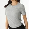Tee Shirt Femme 114912 Gris Chiné de Champion