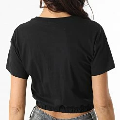 Tee Shirt Femme Crop 115211 Noir de Champion -Champion Soldes champion 297585 115211 KK001 20220114T145745 04