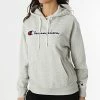 Sweat Capuche Femme 114919 Gris Chiné de Champion -Champion Soldes champion 297588 114919 EM028 20220114T152812 01