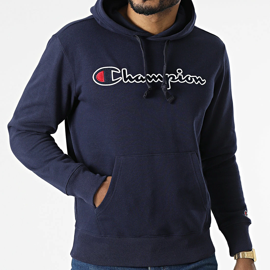 Sweat Capuche 217060 Bleu Marine de Champion 5 Sweat Capuche 217060 Bleu Marine de Champion – Image 3