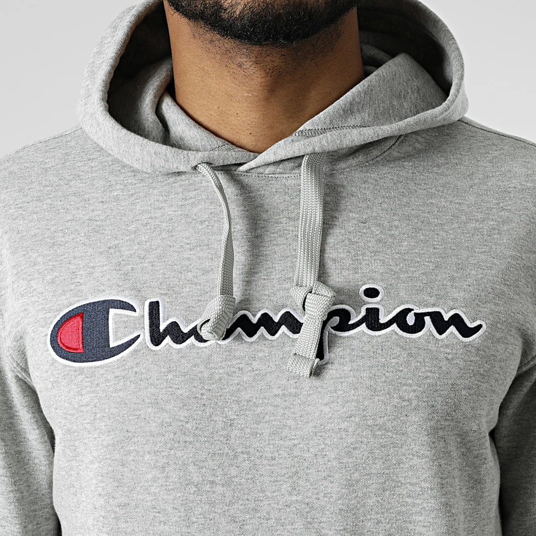 Sweat Capuche 217060 Gris Chiné de Champion 4 Sweat Capuche 217060 Gris Chiné de Champion – Image 2