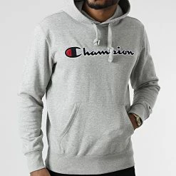 Sweat Capuche 217060 Gris Chiné de Champion 9 Sweat Capuche 217060 Gris Chiné de Champion -Champion Soldes champion 297595 217060 EM031 20220106T162923 03