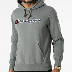 Sweat Capuche 217060 Gris Anthracite de Champion