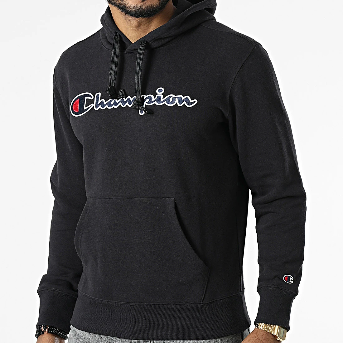 Sweat Capuche 217060 Noir de Champion 3 Sweat Capuche 217060 Noir de Champion