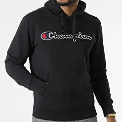 Sweat Capuche 217060 Noir de Champion 9 Sweat Capuche 217060 Noir de Champion -Champion Soldes champion 297598 217060 KK001 20220106T162747 03