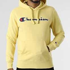 Sweat Capuche 217060 Jaune de Champion -Champion Soldes champion 297603 217060 YS116 20220106T163101 03