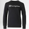 Sweat Crewneck Enfant 305905 Noir de Champion 2 Sweat Crewneck Enfant 305905 Noir de Champion -Champion Soldes champion 297611 305905 KK001 20220114T162704 01