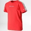 Tee Shirt Enfant A Bandes 305921 Rouge de Champion